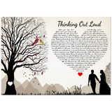 Lyrics -- Thinking out Loud -- 20x28 -- Gelato