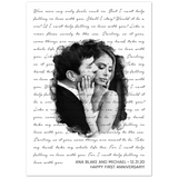 Lyrics -- Ana Blake and Michael 12/31/20 -- 5x7 -- Gelato
