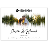 Lyrics Song -- Poster/ 28''x40'' -- Justin & Hannah