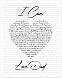 Music Lyrics Song -- Unframed 8''x10'' --  I Can (Nas)