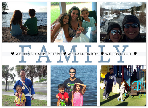 Dad poster -- We have a Super Hero -- 5x7 -- gelato