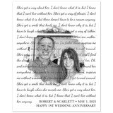 Lyrics -- Robert & Scarlett May 1, 2021 -- 8x10 -- Gelato