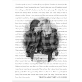 Lyrics -- Traven & Britney 03/11/2021 -- 5x7 -- Gelato