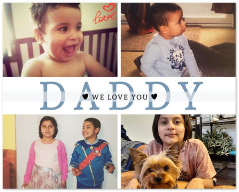 Daddy Family Prints -- Unframed 8''x10'' -- We Love You 2