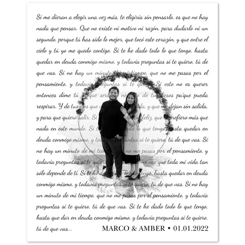 Gelato Poster 8x10 - Marco & Amber - 01.01.2022