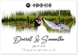 Love Anniversary Print -- Unframed 28''x40'' -- Darrell and Samantha