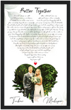 Music Lyrics Song -- Black Framed 11”x17” -- Madison & Tucker