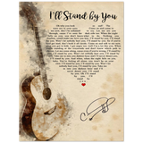 Lyrics --  I'll stand by you By Carrie Underwood -- Poster 6x8 -- Gelato