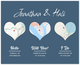 Poster --  Jonathan & Hali --  Unf16''x20'' -- gelato