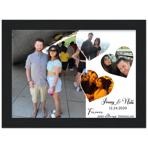 Poster -- Jonny & Nida -- Black framed 6x8 -- Gelato