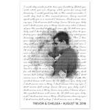 Music Lyrics Song -- Poster/ 11''x17'' -- Trevor & Chelsea