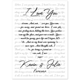 Lyrics Song -- poster/ 20''x 28'' -- Kevin and Julie forever