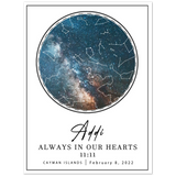 Star map -- Addi Always in our hearts 11:11 -- 6x8 -- Gelato