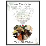 Music Lyrics Song -- Black Framed 18”x24” -- Mr. & Mrs. Hightower