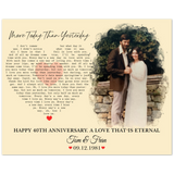 Lyrics -- Tom & Fran -- Poster 8x10 -- Gelato