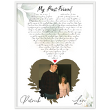 Lyrics -- Patrick and Lori -- White framed 24"x 32" -- Gelato