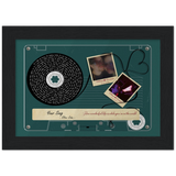 Cassettes-Tape Prints -- Black Framed poster / 5”x7” -- William & Breanna