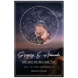 Star Map --  Gregory & Amanda  -- 11x17 -- Gelato -- New