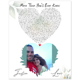 Lyrics -- Justin & Lori -- 8x10 -- Gelato