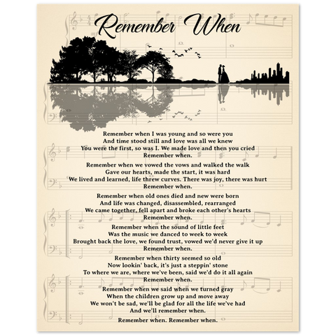 Remember When  -- Poster 8x10 -- Gelato