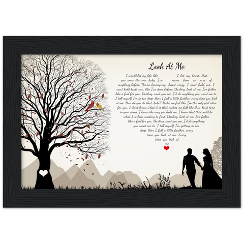 Gelato Frame 7x5 - Look At Me - Lyrics