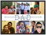 Daddy Family Prints -- Black Framed 18”x24” -- Rafael and Jorge