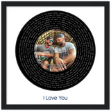 Vinyl -- Brandon & Tyler  -- Black frame 12x12 -- Gelato