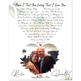 Lyrics -- Orville & Reita,  September 1, 1956 -- 8''x 10'' -- Gelato