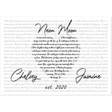 Gelato Premium Matte 12x8 Poster - Chelsey & Jasmine est. 2020 - Neon Moon