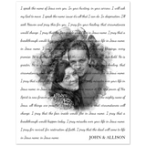 Gelato Poster 8x10 - In Jesus Name - John & Allison
