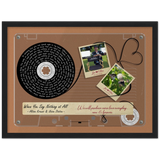 Cassettes-Tape Prints -- Black Framed poster/ 12”x16” -- Joe & Ellen 08052022