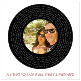 Song Record -- poster 20''x 20'' -- Nafisa & Shawn