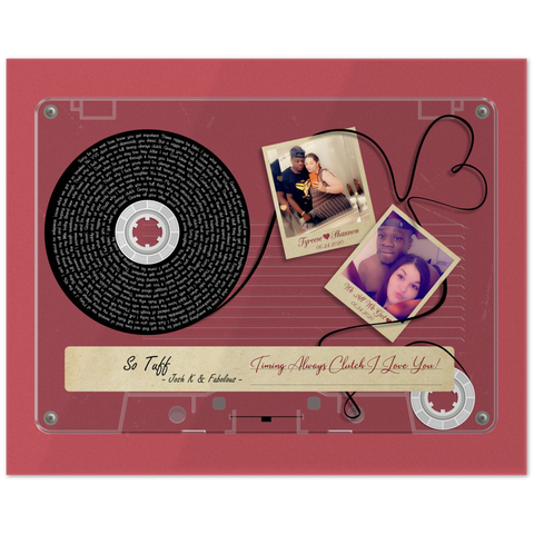 Cassettes-Tape Prints -- Poster/ 8''x10'' -- Tyreese & Shannon