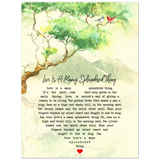 Lyrics -- Love is a many splendor thing -- 8x10 -- Gelato