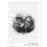 Music Lyrics Song -- Poster/ 5''x 7'' -- John and Kari