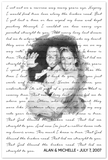 Music Lyrics Song -- Unframed 12''x18'' -- Alan & Michelle