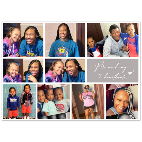 Poster -- Me and my 7 heartbeats -- 20x28 -- Gelato