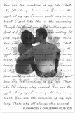 Music Song Lyrics -- 24''x36'' -- Florangel & Guillermo -- gelato