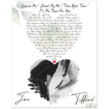 Music Lyrics Song -- Poster/ 8''x 10'' -- Joe & Tiffine