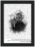 Music Lyrics Song -- Black Framed 6”x8” -- You're my my my my Lover 2