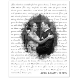 Lyrics Song -- Poster/ 8''x10'' -- April & Matt