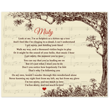 Lyrics Song -- Poster/ 8''x10'' -- Misty ( Erroll Garner)