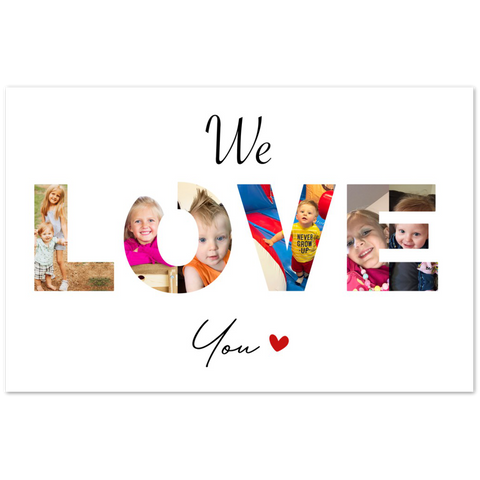 Print poster --  We Love You 74600 -- 11x17 -- Gelato