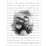 Lyrics -- Dave and Betty Adrean 9/4/2000 -- Poster 8x10 -- Gelato