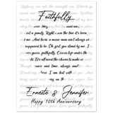 Lyrics -- Ernesto & Jennifer  Happy 10th Anniversary -- 5x7 -- Gelato