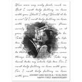 Lyrics -- Johnny and Nicola 10/24/2020 -- 5x7 -- Gelato