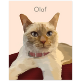 Dog poster -- Olaf 2.6 -- 8x10 -- Gelato