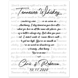 Music Lyrics Song -- Poster/ 8''x10'' -- Chris & Rebecca