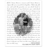 Lyrics -- Eric & Krissy (You make my heart happy) -- 8x10 -- Gelato