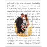 Music Lyrics Song -- Unframed  8''x10'' --  Stuart & Kendra